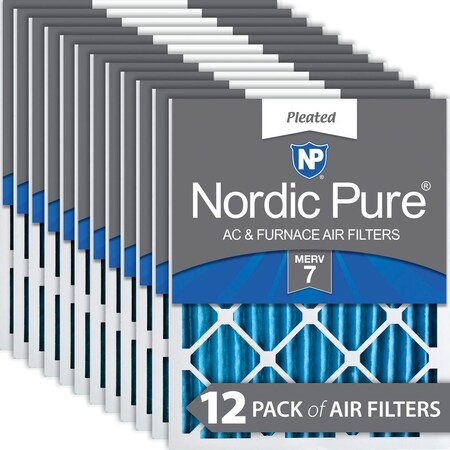 FILTER 10X20X2 MERV 7 MPR 600 12 PIECES ACTUAL SIZE 95 X 195 X 175 MADE IN THE USA F